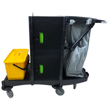 BRIX Recycled Plastics Janitor Cart Side