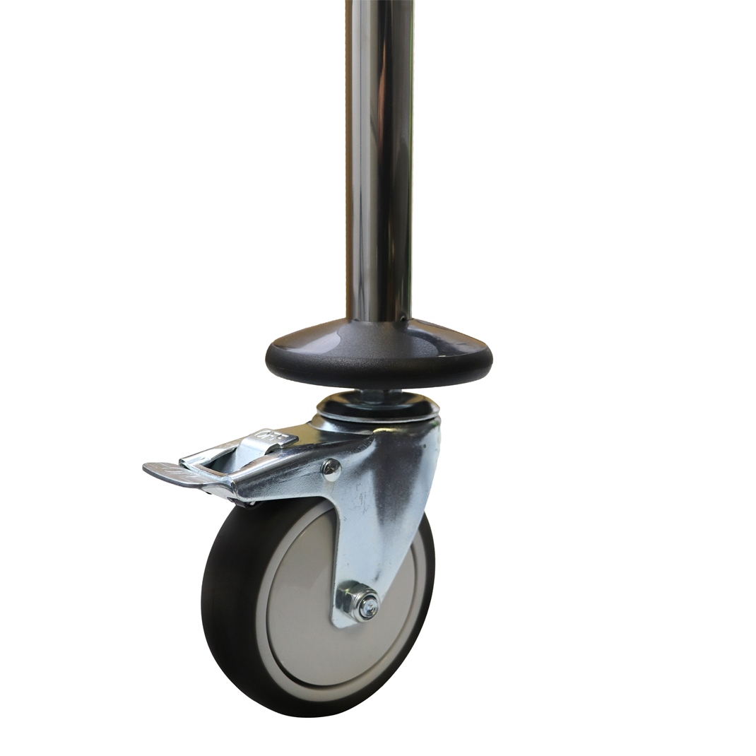 Heavy-duty 4" extra-thick castors