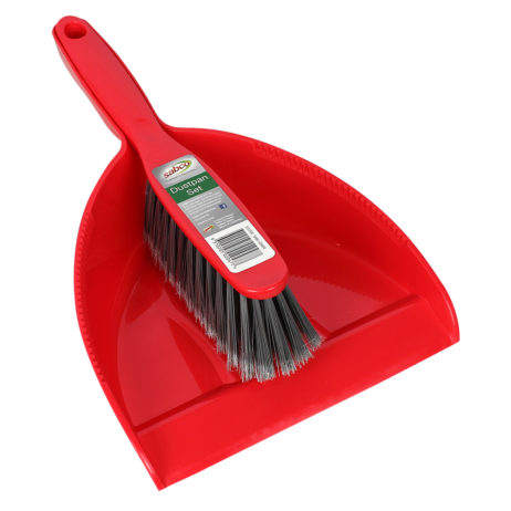 Dustpan Set Brush & Pan Red