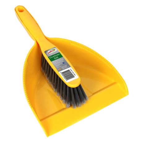 Dustpan Set Brush & Pan Yellow