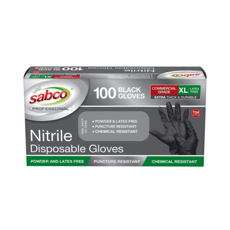Black Nitrile Disposable Gloves XL Sized