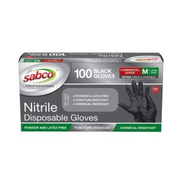 Black Nitrile Disposable Gloves M Sized