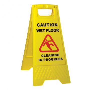 Caution Wet Floor / Cleaning in Progress A Frame-0