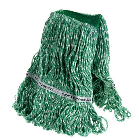 350g Premium Cotton Loop Banded Mop Green